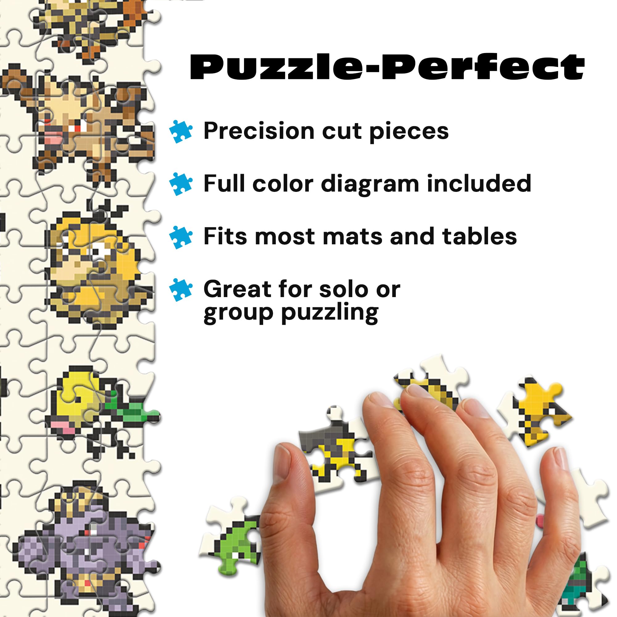 Amazon | Buffalo Games - ポケモン ピクセル レインボー - 1000ピース